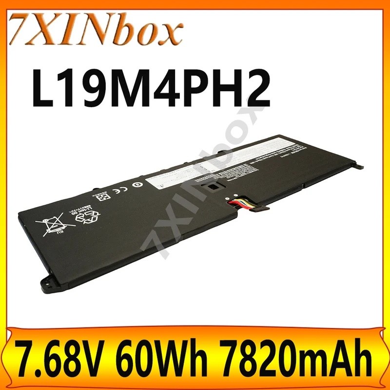 7XINbox L19M4PH2 L19C4PH2 7.68V 60Wh 7820mAh OEM แบตเตอรี่แล็ปท็อปสําหรับ Lenovo โยคะ 9 14ITL5 82BG 