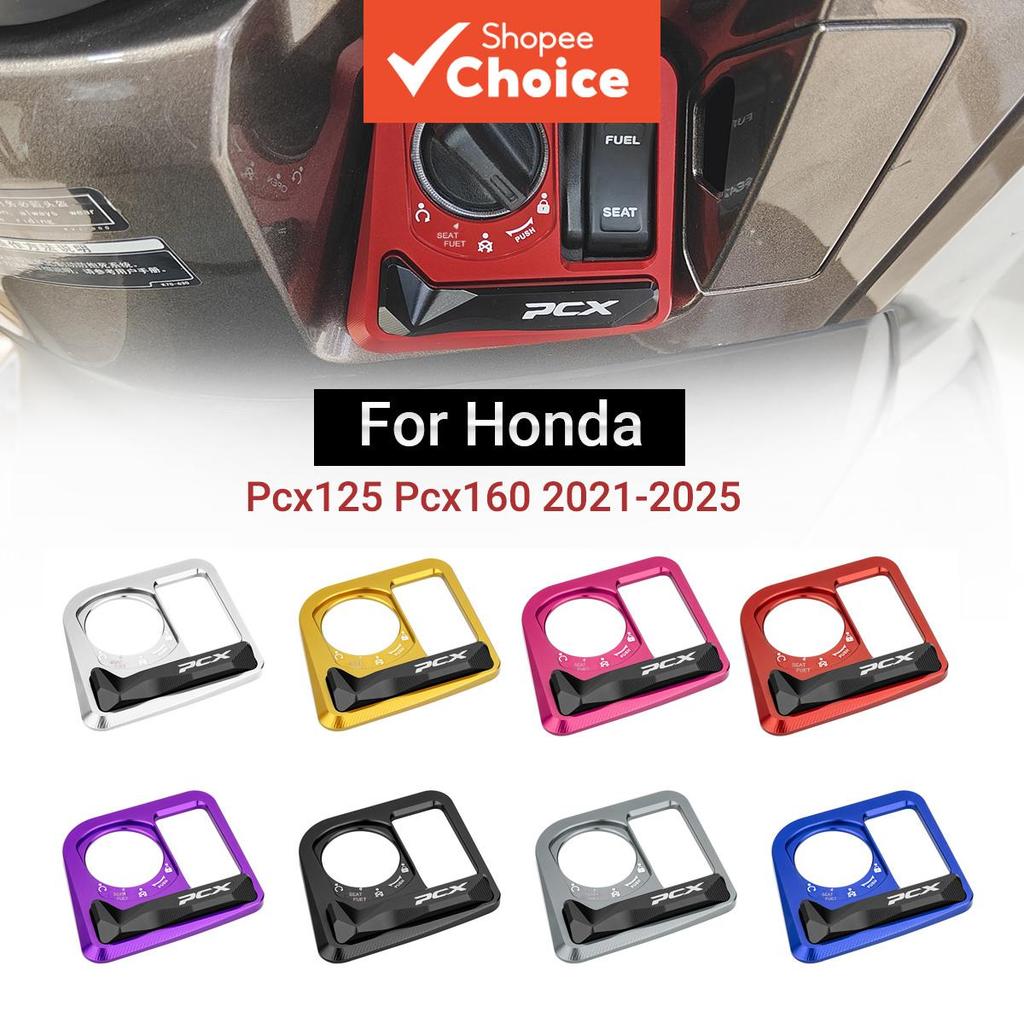 ฝาครอบสวิตช์กุญแจล็อครถไฟฟ้า สําหรับตกแต่ง Honda PCX160/125