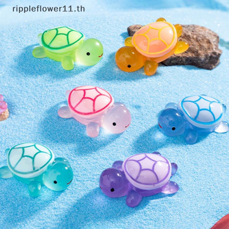 # ขายใหญ่ # 1 ชิ้น Luminous Turtle Fairy Garden Micro Landscape เครื่องประดับเรืองแสงใน Dark Miniature DIY ดอกไม้ Potted Decor .