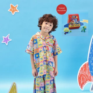 Josilins ชุดนอน เด็ก ลิขสิทธิ์ Disney Pixar Toy Story คอลเลคชัน Toy box memories ผ้าโมดัล