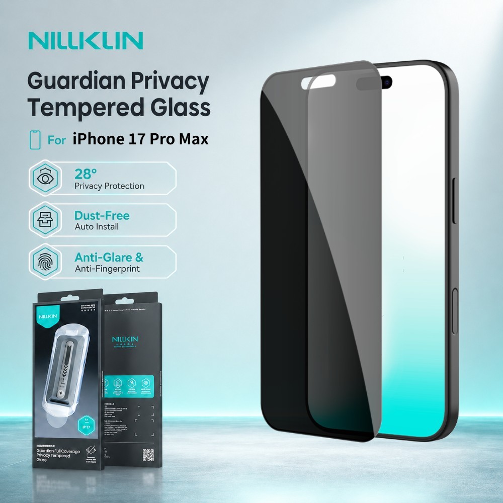 NILLKIN กระจกนิรภัยความเป็นส่วนตัวสําหรับ iPhone 17 Pro Max Air 16 Plus ฟิล์มป้องกันความคุ้มครองเต็ม