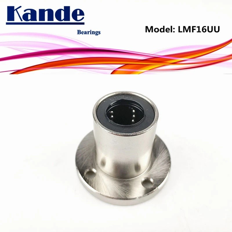 Kande แบริ่ง LMF16 UU 2 ชิ้น/ล็อต LMF16UU รอบหน้าแปลน Linear Ball Bearing 16 มม.LMF16 Y