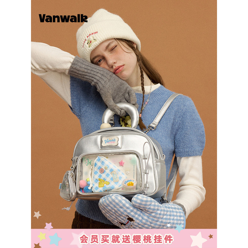 VANWALK Pizza Series Original Girl Travel Daily Small Medium Food Meection Pain Bag Backpack Baby Ba
