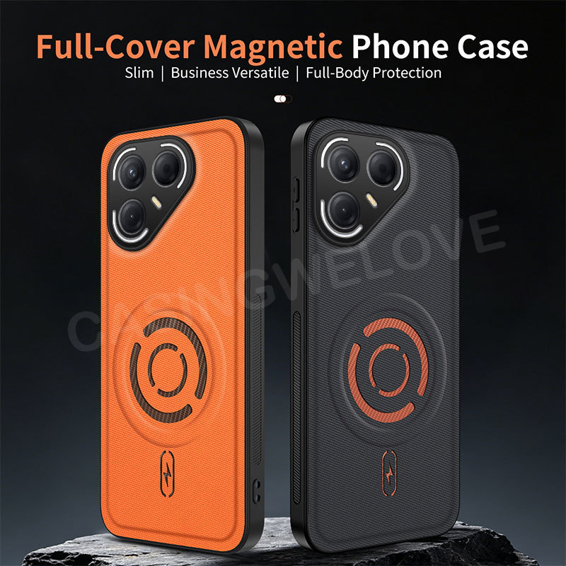 ปลอกสําหรับ TECNO POVA 7 Ultra 5G 2026 Tecno Pova 8 7 Pro Ultra Pova8 5G 4G TPU หนังนุ่มแม่เหล็กกันกระแทกเคสโทรศัพท์สําหรับ Honor 600 Pro X8d 4G 5G ป้องกันปกหลัง