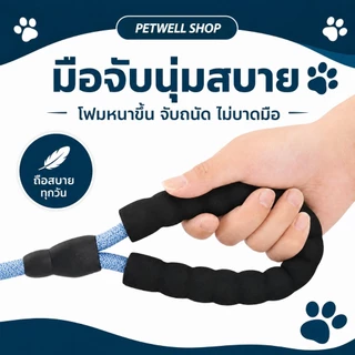 สายจูงสุนัข พร้อมสายรัดแบบฮาร์เนส PETWELL สำหรับสุนัขขนาดเล็ก/กลาง/ใหญ่