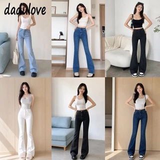 DaduLove กางเกงยีนส์ขากระดิ่งเอวสูงสไตล์ยัสมี่ ผ้ายืด มี 7 สี 6 ไซส์ให้เลือก ยีนส์แฟชั่น
