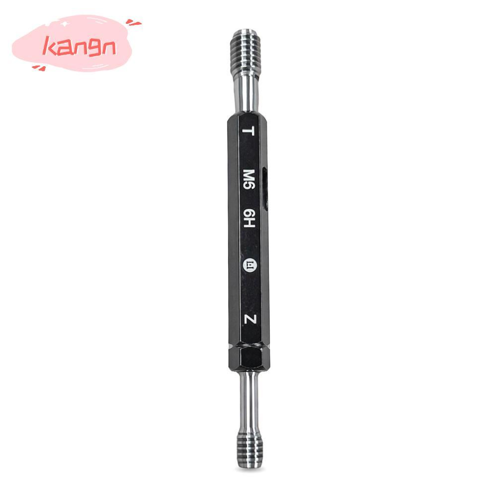 วัดปลั๊กเกลียว KANGN ปลายคู่ 6H เครื่องมือมือวัด Tolerance, Precision Hex Handle M6*1.0 เครื่องวัดเก