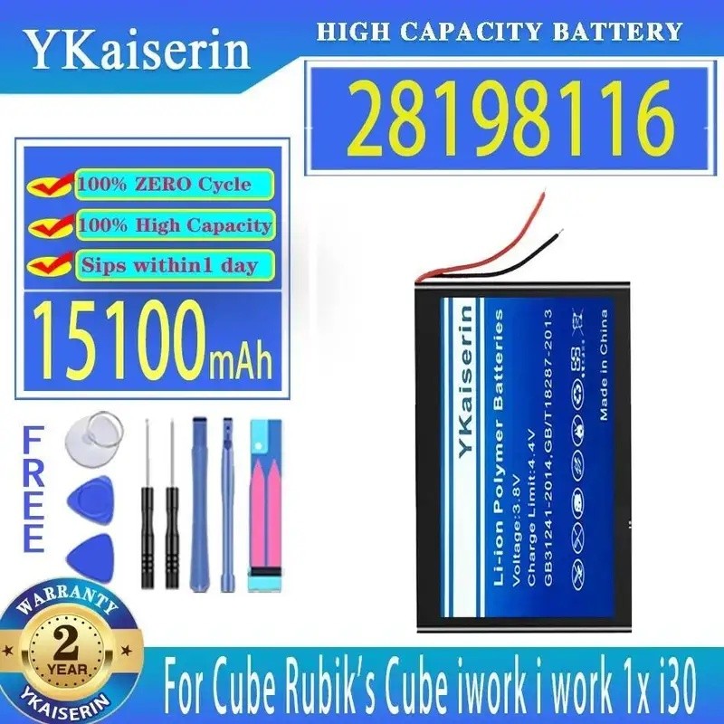 แบตเตอรี่แล็ปท็อป 28198116 15100Mah สําหรับ Cube Iwork I 1X I30 ยาวนานประสิทธิภาพความจุสูง