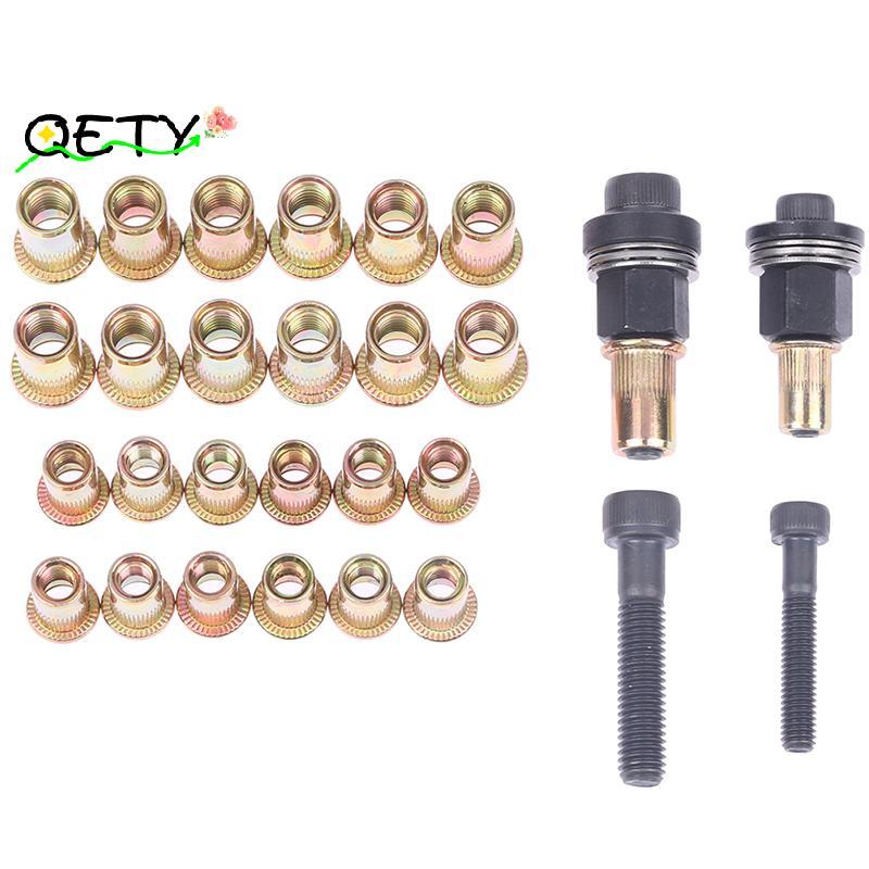 [qetyellow] M6 M8 Rivet Nut s คู่มือ Riveter คอลัมน์สแตนเลสหกเหลี่ยมถั่ว AM6SS AM8SS DIY เจาะ Rivet 