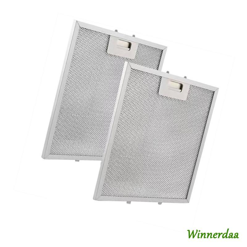 WIN 2PCS Kitchen Range Hood เปลี่ยนกรอง 13 56x13 69 นิ้วอลูมิเนียม Perforated