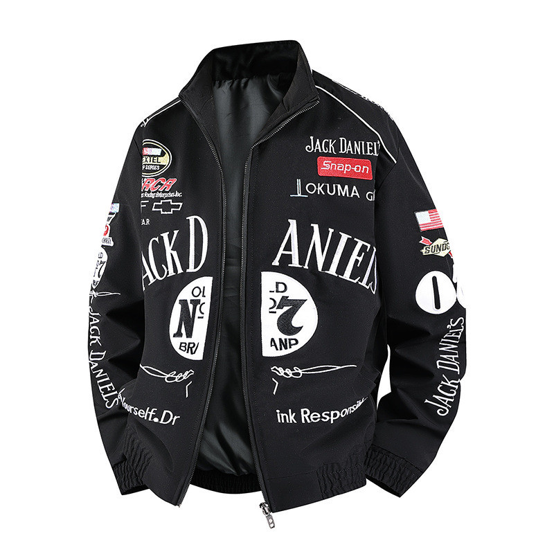 2025NEW Thin F1 Racing Jersey Bomber Jacket หลวมปัก Racing Jersey