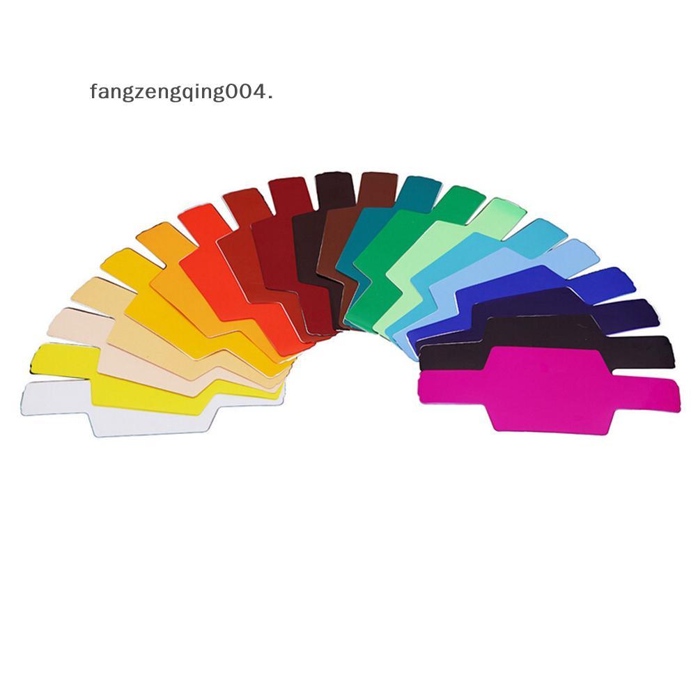 F4TH Selens 20 ชิ้น SE-CG20 FLash/Speedlite/Speedlight Color Gels Filters f4th