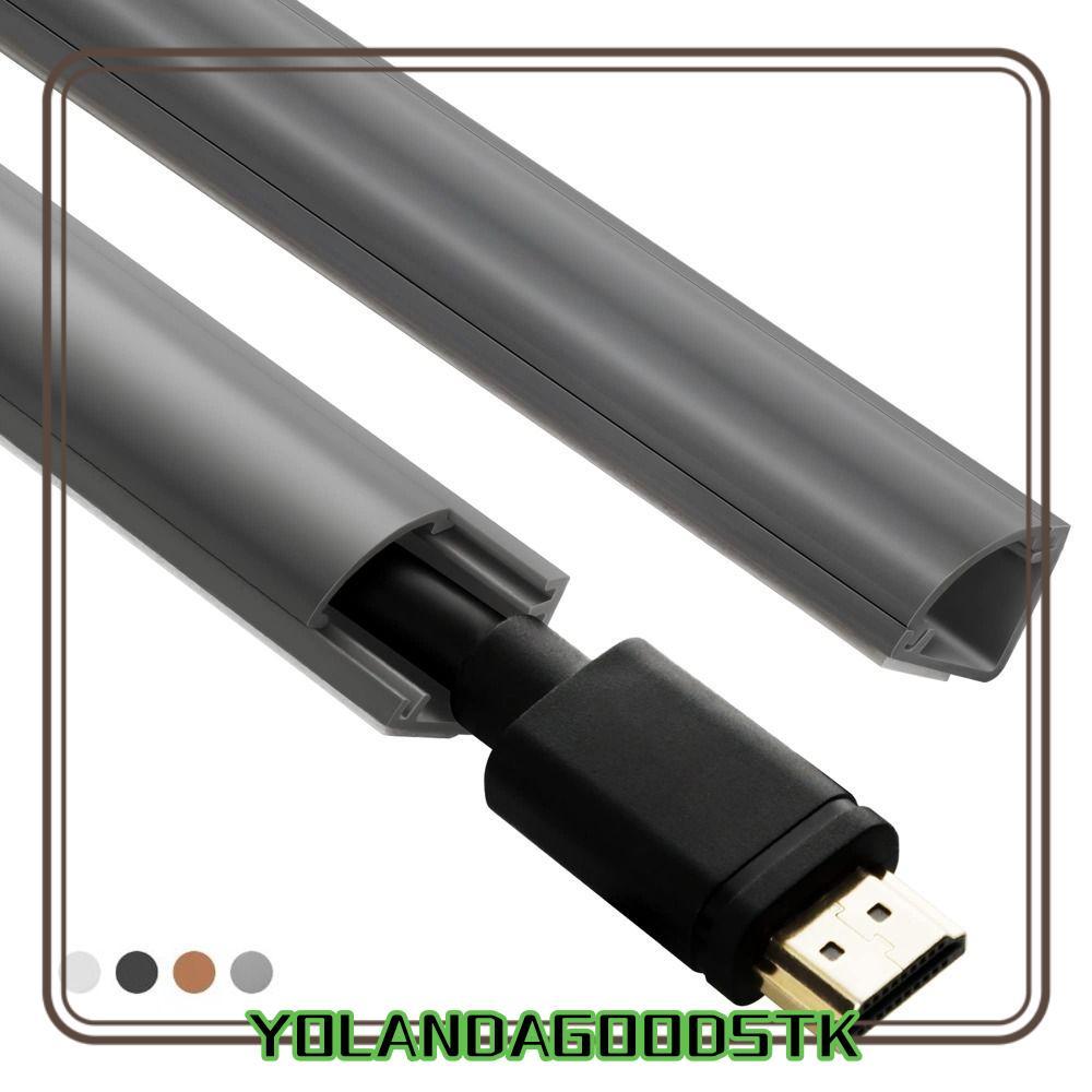 IYOLANDAGOODS1 มุมสายเคเบิลคอนซีลเลอร์,สี 100 ซม.สายHider, Professional PVC Universal Selfกาวลวดผนัง