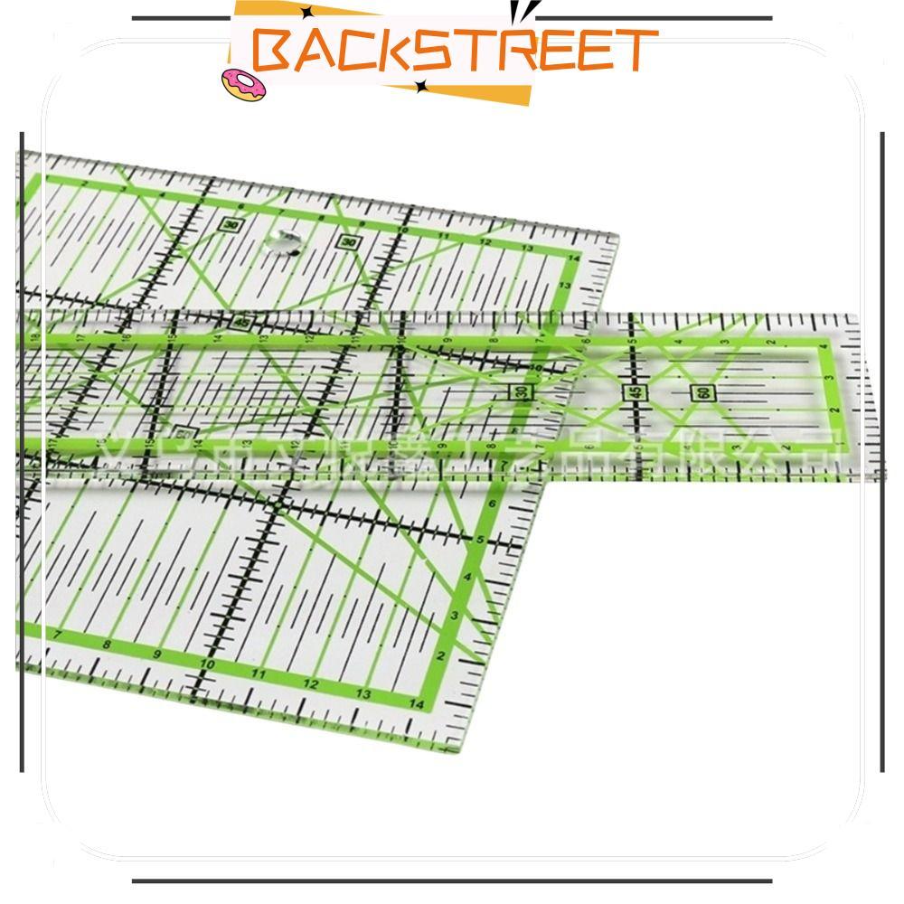 BACKSTAGEREAT Square Quilting Rulers, Mark วัสดุอะคริลิค Quilting Rulers, คุณภาพสูง Multi-Size ผ้าตั