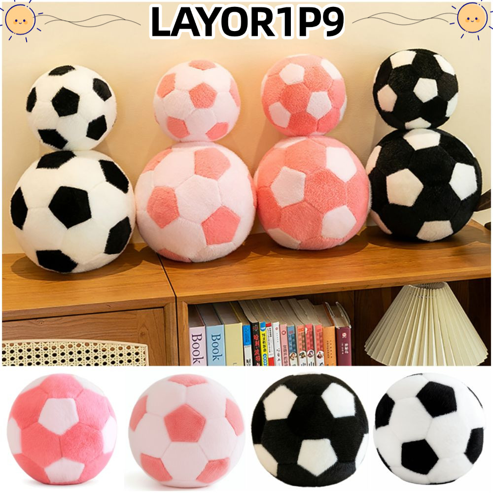 LAYOR1P9 Furry Football Doll, จําลอง Ferret Fur 18 ซม.กอดหมอน, Creative Soft Multicolor Interactive 