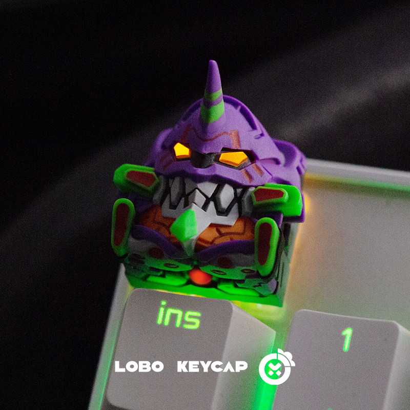 keycap ไทย sa keycap keycap anime Neon Genesis Evangelion เดี่ยวที่ไม่ซ้ํากันโปร่งใส ที่กําหนดเองเรซ