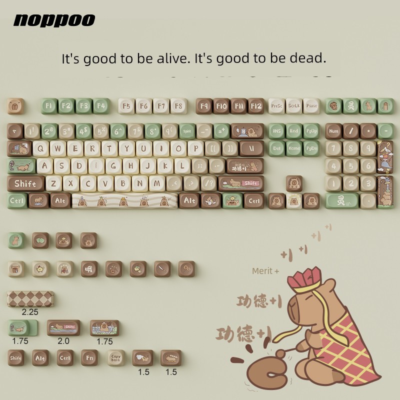 pbt keycaps keycap ไทย keycaps MOA ปุ่มกดธีมระเหิดห้าด้าน PBT ของอนิเมะบุคลิกภาพสูงปรับให้เข้ากับ VG