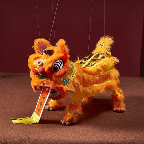 Lion King Puppet Puppet Puppet Wake Up Lion Dance เครื่องประดับของเล่นโรงงานโดยตรงคําแนะนําสีแดง