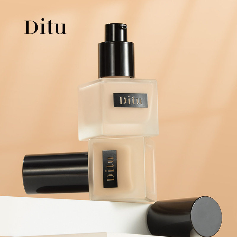 ไพรเมอร์ foundation Ditu Ditu คอนซีลเลอร์ Liquid Foundation Holder แต่งหน้า Breathable ไม่ง่ายที่จะถ