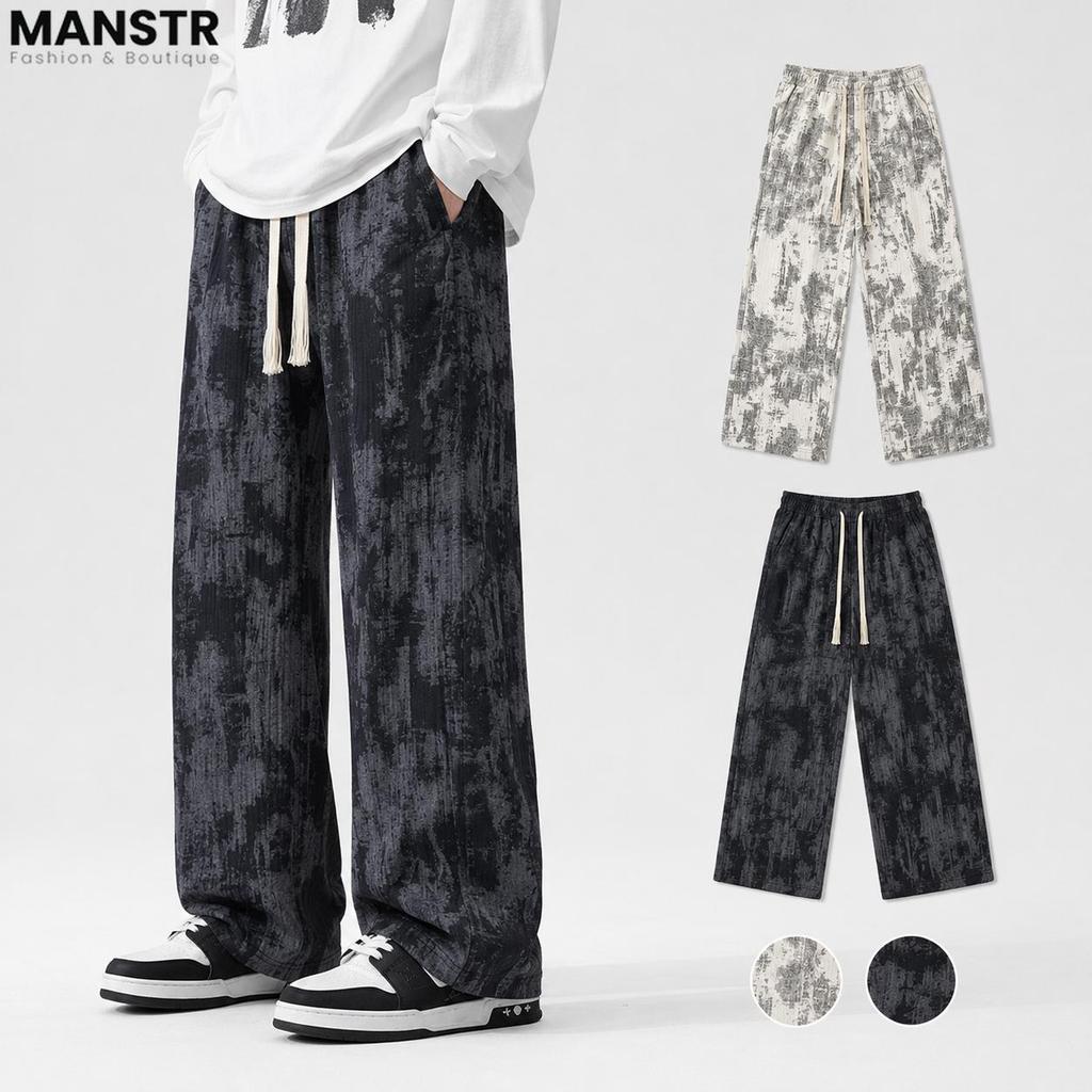 กางเกงจ็อกเกอร์ชาย ลายมัดย้อม สไตล์สตรีท (Streetwear) ทรงหลวมผ้านิ่มทิ้งตัว เท่ๆ ใส่สบาย ระบายอากาศดี ดีไซน์แนว M-3XL #ยอดนิยม #ตรงปก