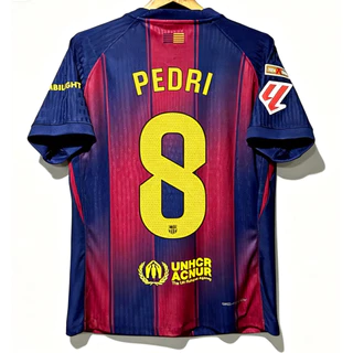 fans 25 26 barce home jersey pedri yamal raphinha เสื้อฟุตบอลบาร์เซโลนา ชุดเหย้าและเยือน ของ เปดรี ยามาล และ ราฟินญ่า