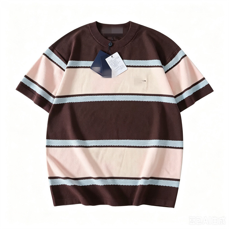 Venta Caliente เสื้อยืดผู้ชายและผู้หญิงถักลําลองปักตัวอักษรเสื้อแขนสั้นทุกการแข่งขัน