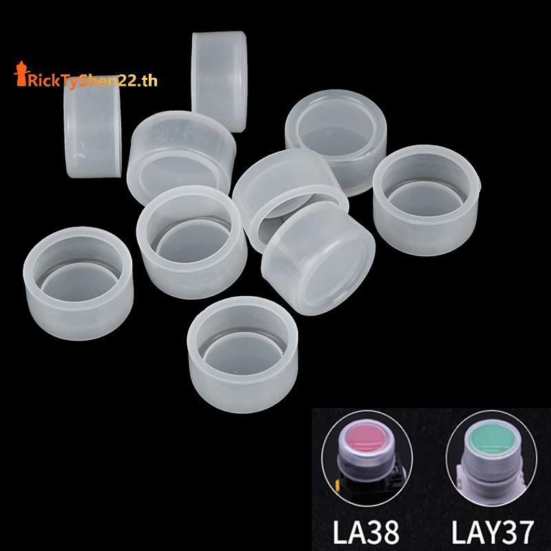 RickTyShen 10PCS Push Button Switch Cap PBC Applicies ถึง 22 มม. LAY7 LA38 LAY37 สวิทช์ TH