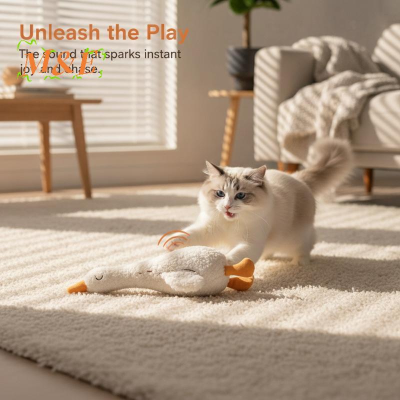 [M&E] สัตว์เลี้ยง Squeaky Plush Chew ของเล่น Interactive Soft Bite Resistance สําหรับแมวสุนัขลูกสุนัขการฝึกอบรมการงอกของฟันความวิตกกังวลบรรเทาอุปกรณ์ [ใหม่]