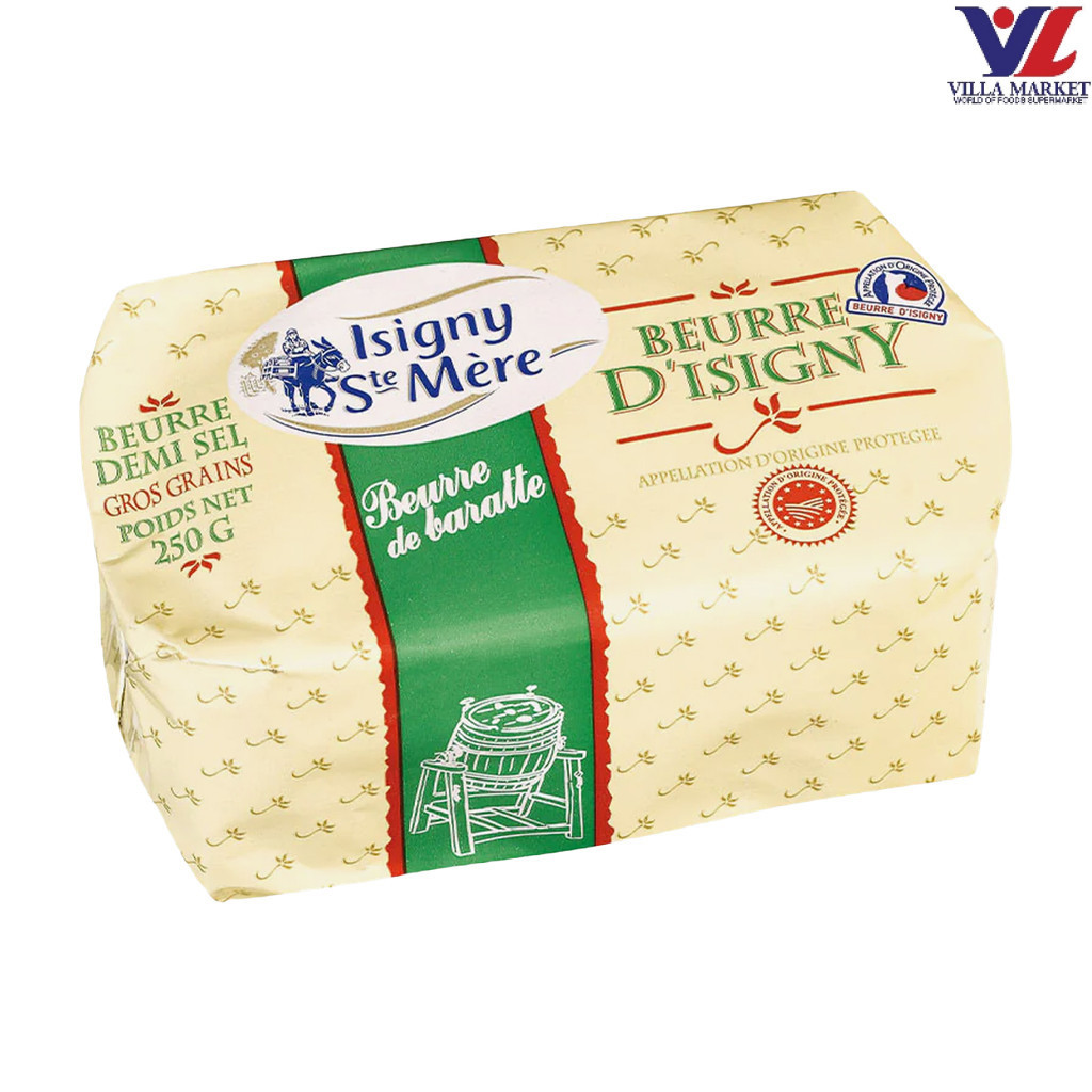 [สินค้าส่งด่วน] [5090] Isigny Salted Churn Butter Aop 250Gm อิซิกนี เนยชนิดเค็ม AOP 250 กรัม
