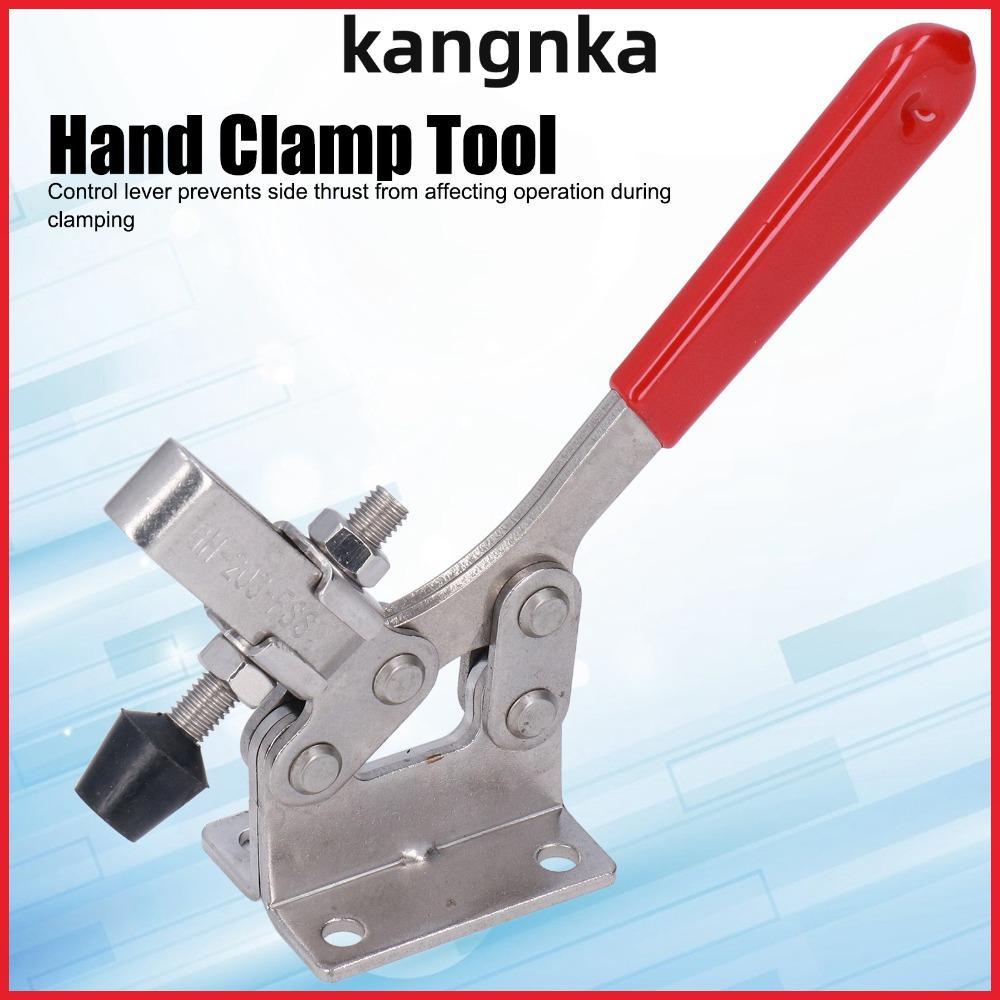 KANGNKA Toggle Clamp, Antislip Adjustable Welding Toggle Clamp, Accessories Silver Hand Toggle Clamp