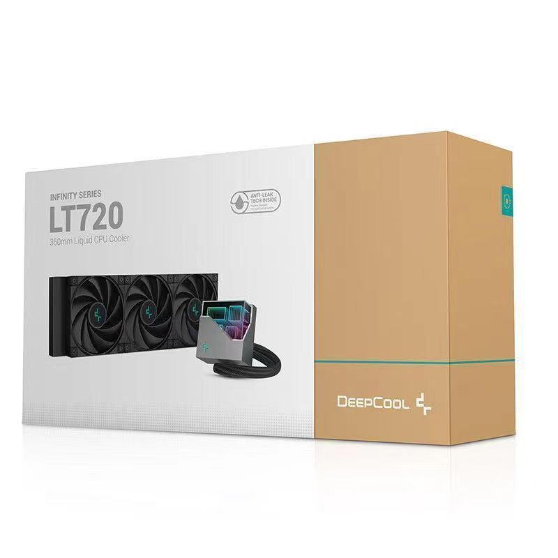 Deepcool LT720/240 Ice Cube 360 หม้อน้ำสีขาว พัดลม 12 ซม. PWM ควบคุมอุณหภูมิอัจฉริยะ ARGB