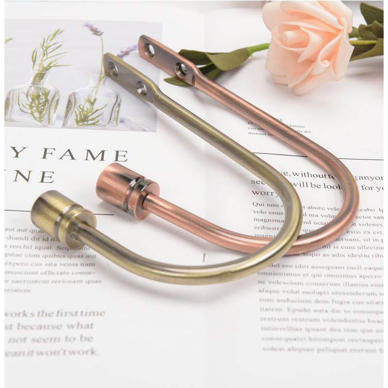 U-Shaped Curtain Hook Simple Alloy Fixed Hook Strap Accessories Curtain Wall Hook