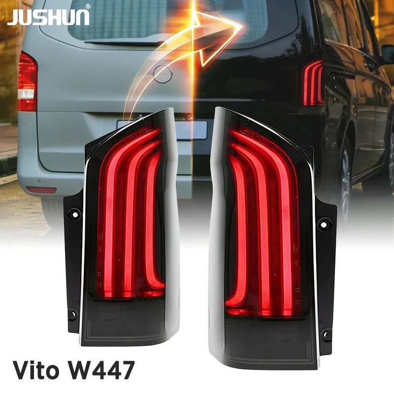 ผลิตภัณฑ์ฮิต JUUSHUN ไฟท้าย LED สําหรับ Mercedes Benz Vito W447 ชุดไฟท้าย 2016-2023 โคมไฟด้านหลังตกแ