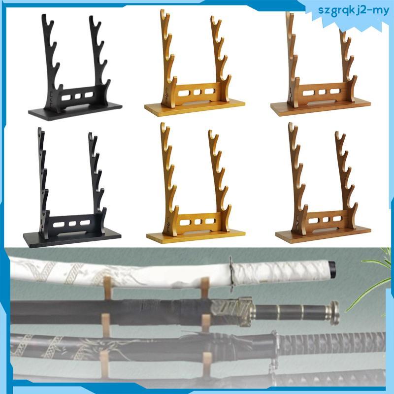 [SzgrqkjefMY] Samurai Sword Display Rack Sword Holder Classic Lightsaber Storage Organizer Tanto Hol