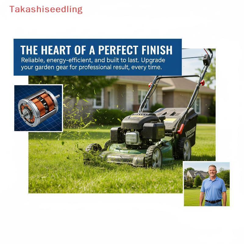 (Takashiseedling) RS755 เพลายาว DC 21V มอเตอร์โรเตอร์ชิ้นส่วนทดแทนประสิทธิภาพสูงสําหรับเครื่องตัดหญ้