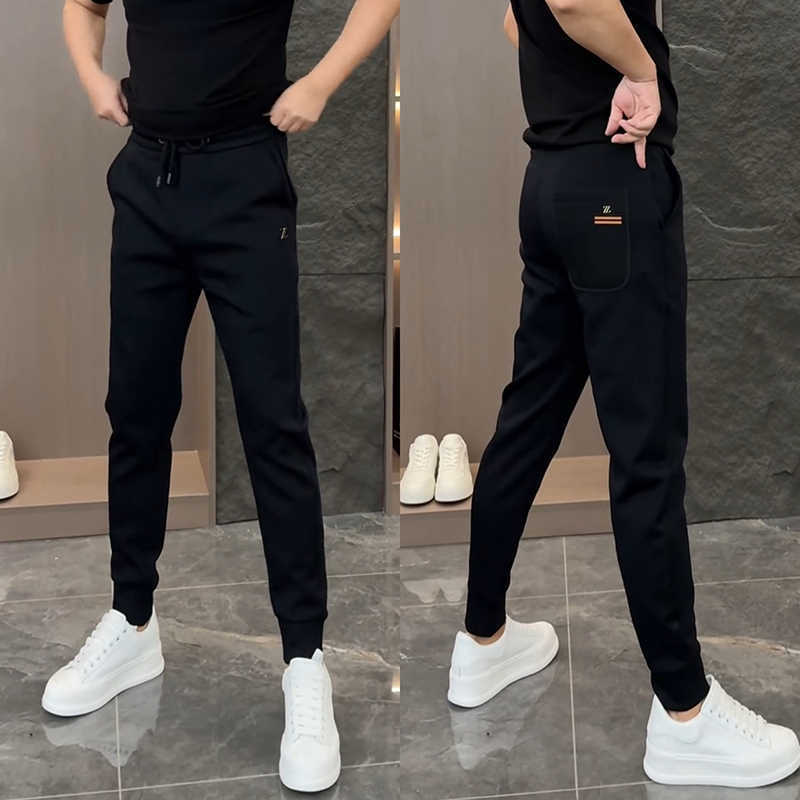 K322 สีดําคุณภาพดั้งเดิมกางเกงสามมิติ M-3XL Regular P29 Plus Velvet P31