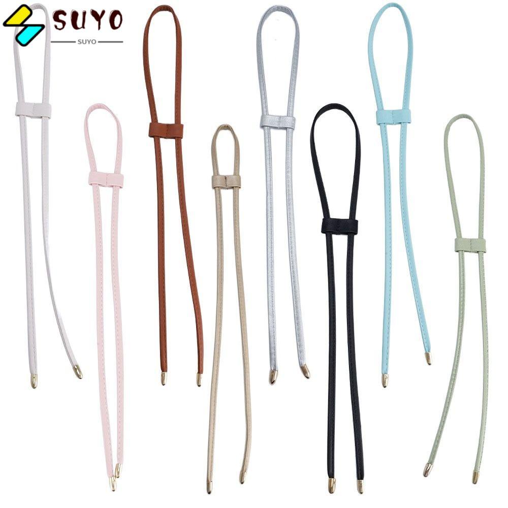 SUYO Bucket Bag Drawstring, PU Leather Bag Accessories Straps, Replacement DIY Tension Cords Shoulde