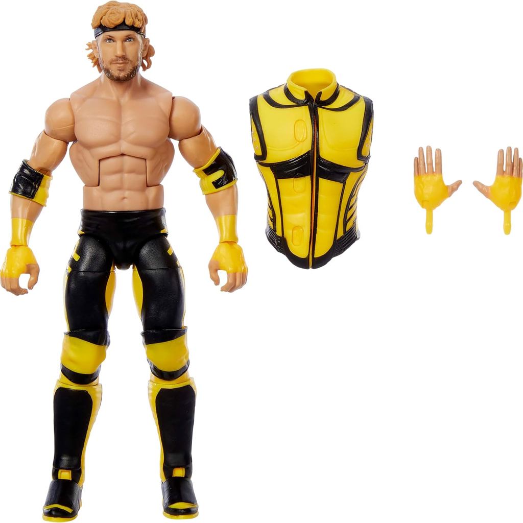 Mattel WWE Top Picks Elite Action Figure & Accessories Set, Logan Paul 6 นิ้วสะสมด้วยมือ Swappable, 