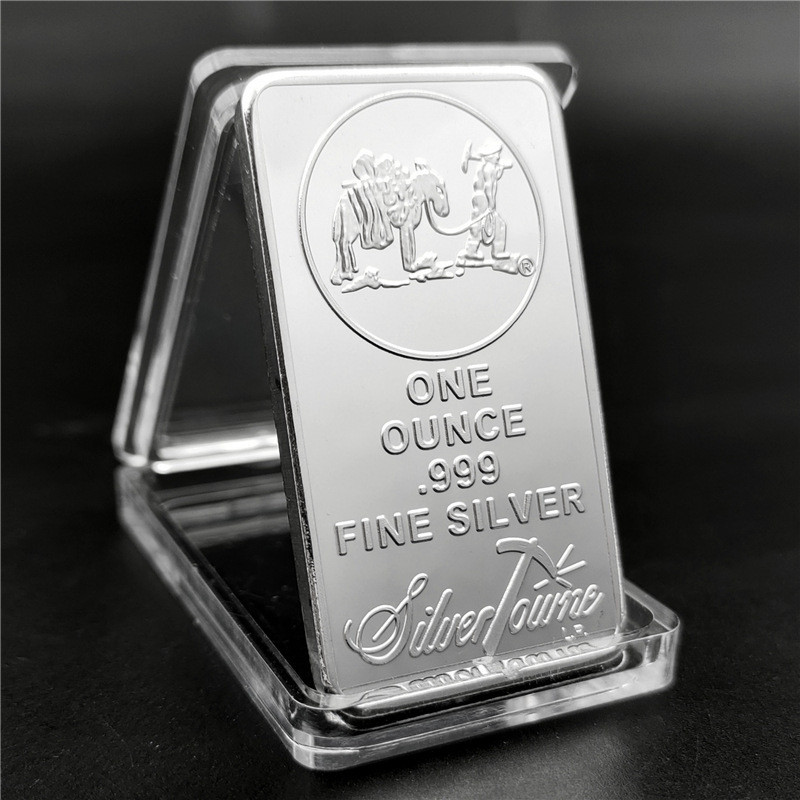 2025 เหรียญที่ระลึกอเมริกัน 1OZ Silver Bar American Explorer American Metal Silver Bar Gold Bar สินค