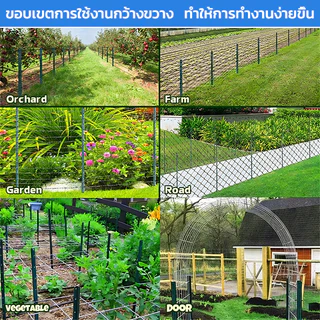 เสารั้วเหล็กหนา 50pcs Y Post เสารั้วเหล็ก หล่อสามเหลี่ยม เสารั้วตาข่าย สูง 1.3m 1.5m 1.8m เสารั้วทั่วไป ป้องกันสนิม