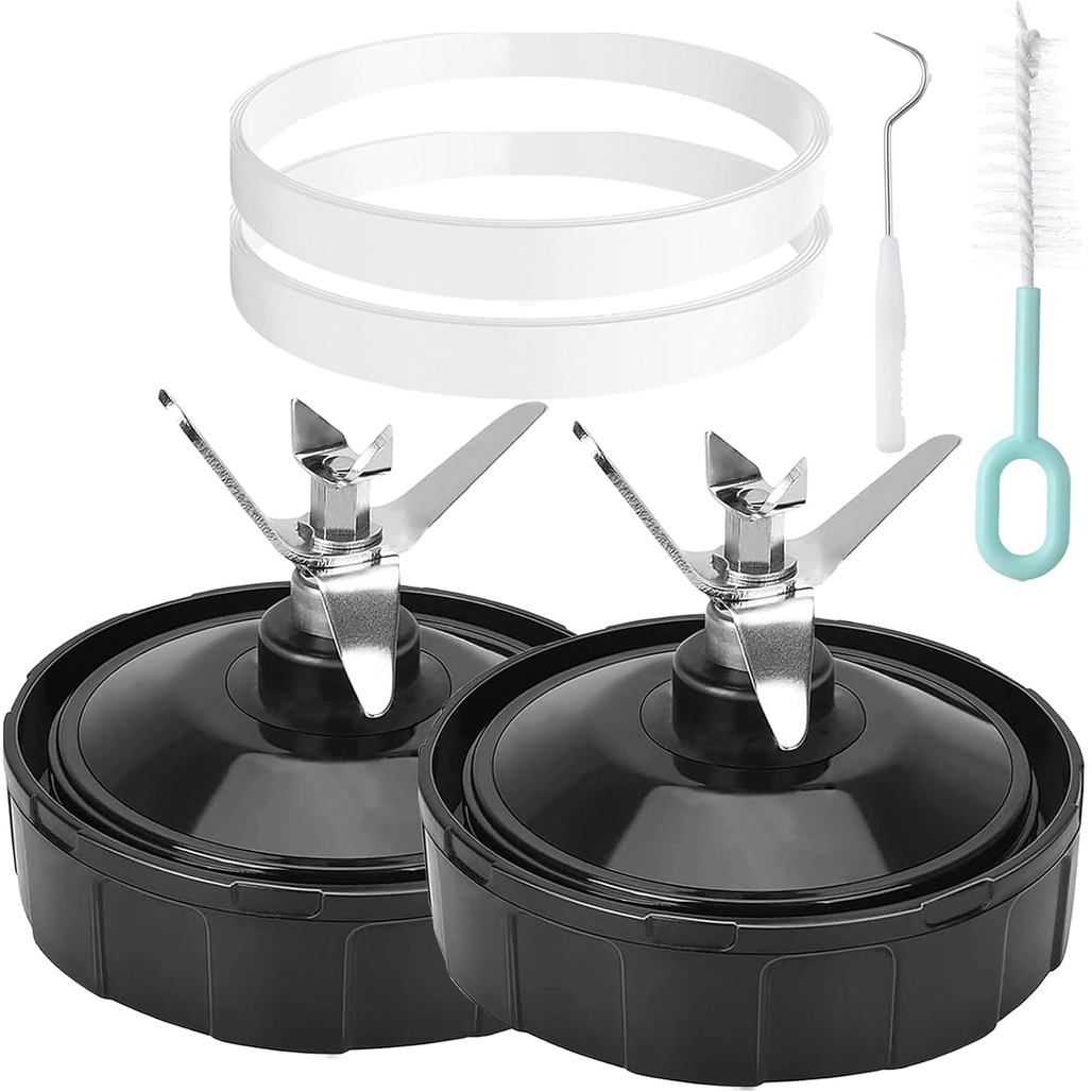 2 แพ็ค Ninja Blender ใบมีดเปลี่ยน, 7 Fins เครื่องปั่นใบมีดอะไหล่สําหรับ Ninja BL480-30 BL482-30 BL49
