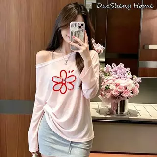 เสื้อคลุมกันแดดผู้หญิงสไตล์อเมริกันแนว "ฮอตเกิร์ล" เนื้อบางเบา โปร่งแสงเล็กน้อย ใส่ได้ในห้องแอร์ ฤดูร้อน ทรงหลวม คุ้มมาก