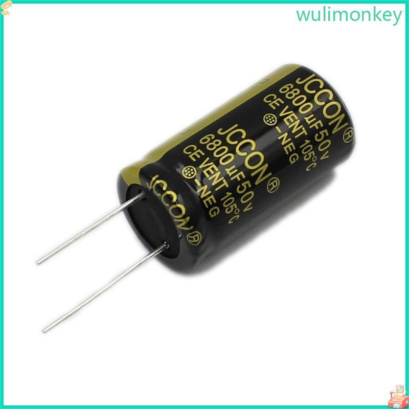WU 50V 6800UF Capacitor 22x40 มม.0 86x1 57in ความถี่อลูมิเนียม Electrolytic Capacitors สําหรับทีวี L