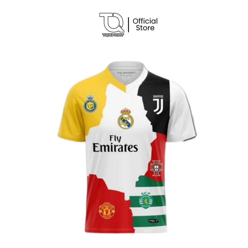 TQSPORT CR7 Portugal Ronaldo 7 Men Dri-Fit Soccer Fan Jersey คุณภาพสูง