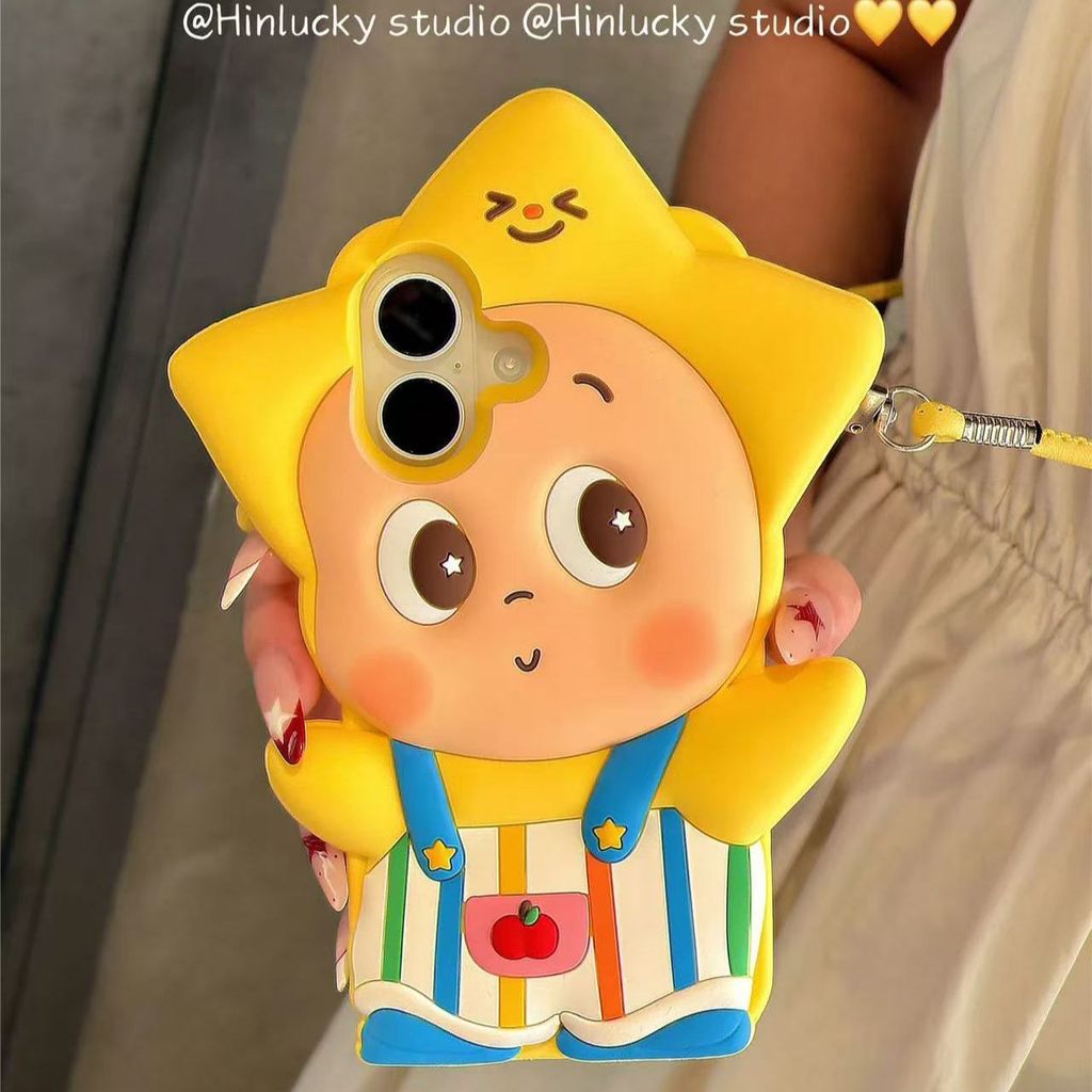 Overalls Starman Apple Phone Case Cute Niche Silicone