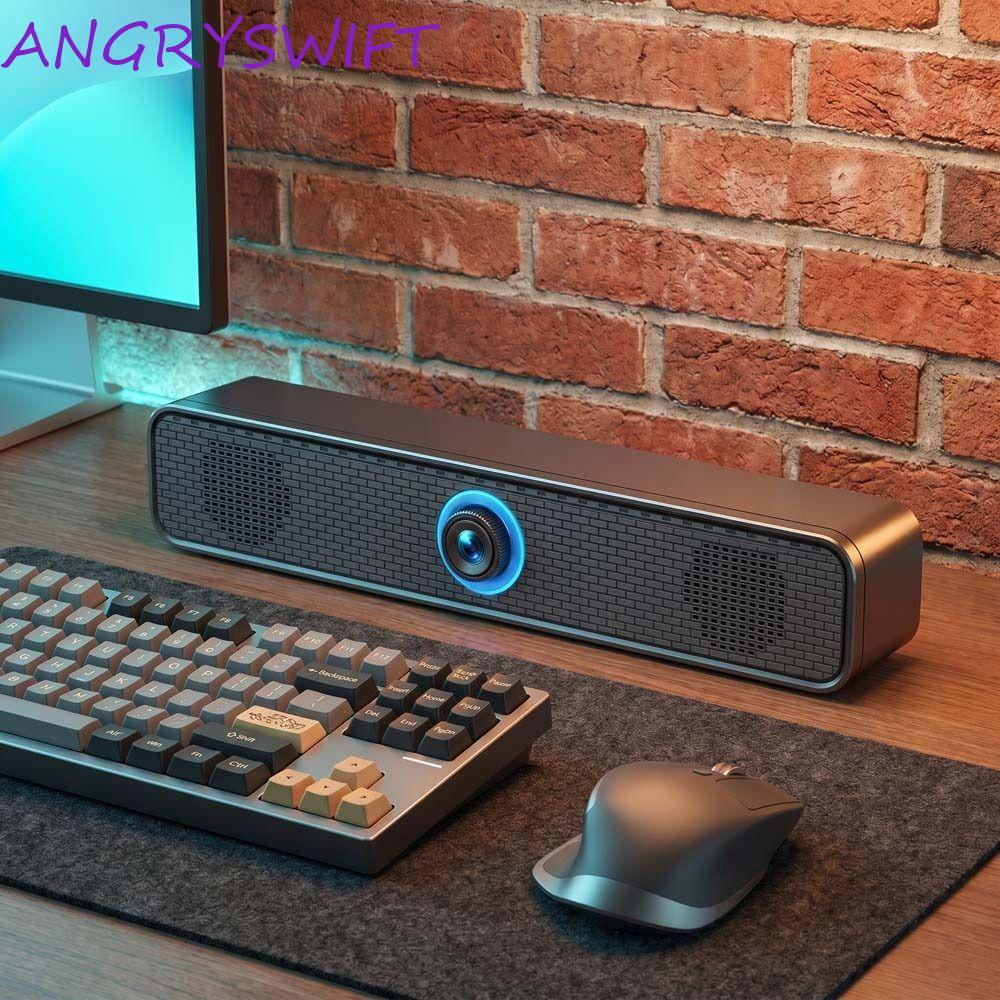 ANGRYSWIFT PC Soundbar, ลําโพง Soundbar โฮมเธียเตอร์เสียงรอบทิศทาง, Soundbar แบบมีสายขับเคลื่อน USB 