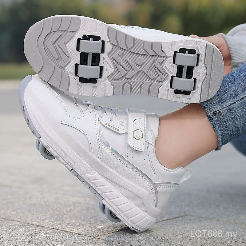 Four-W Heel Runaway รองเท้าเด็กวัยรุ่นรองเท้าพิการนักเรียนชายรองเท้า 2XPW 0J6B