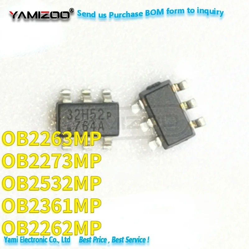 1-5pcs OB2263MP SOT23-6 OB2263 OB2263AMP SMD PL3563 OB2273MP OB2273 OB2262MP OB2532MP OB2532 OB2361M