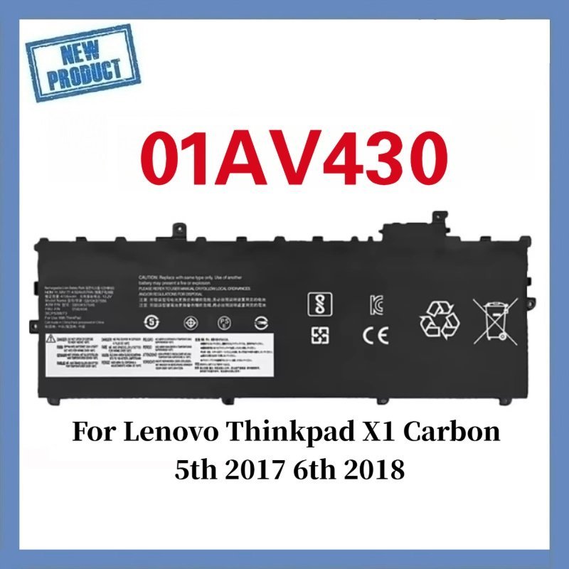 ★ 01AV430 01AV494 01AV431 Battery for Lenovo ThinkPad X1 Carbon 5th 2017 6th 2018 Gen