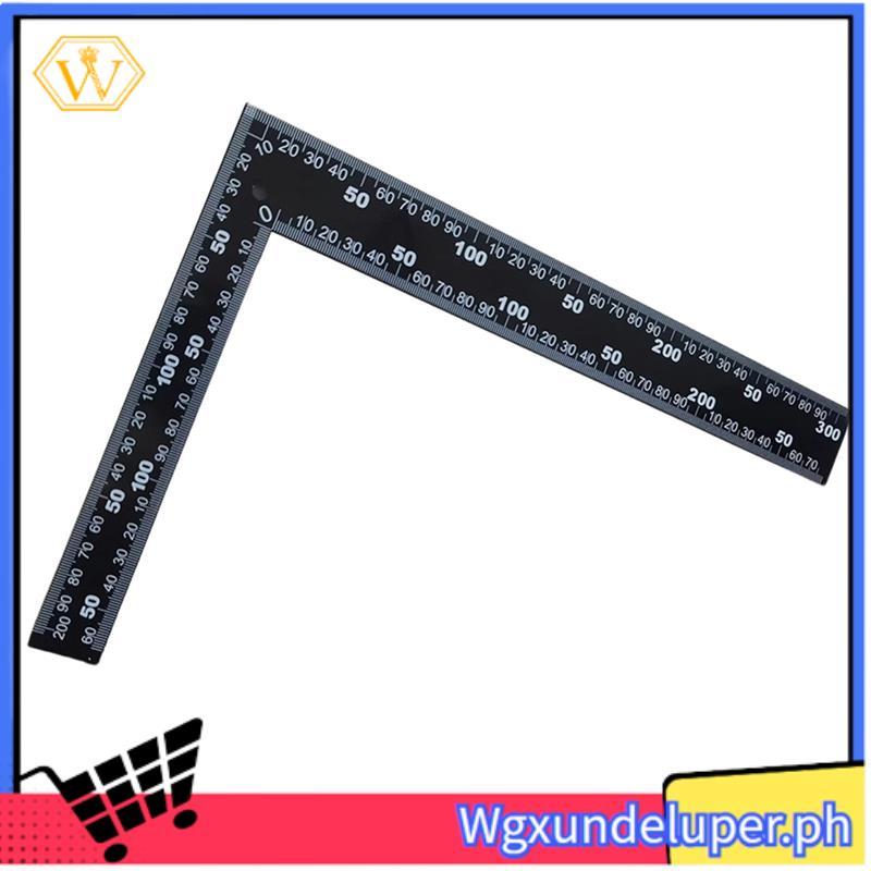 Wไม้บรรทัดมุมขวาสําหรับช่างไม้และ Leathercraft, 8x12 นิ้วสแตนเลส- AliWuzn